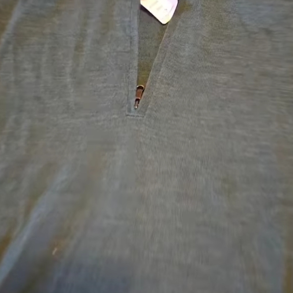 Brooks Brothers Blue Zip Up Sweater